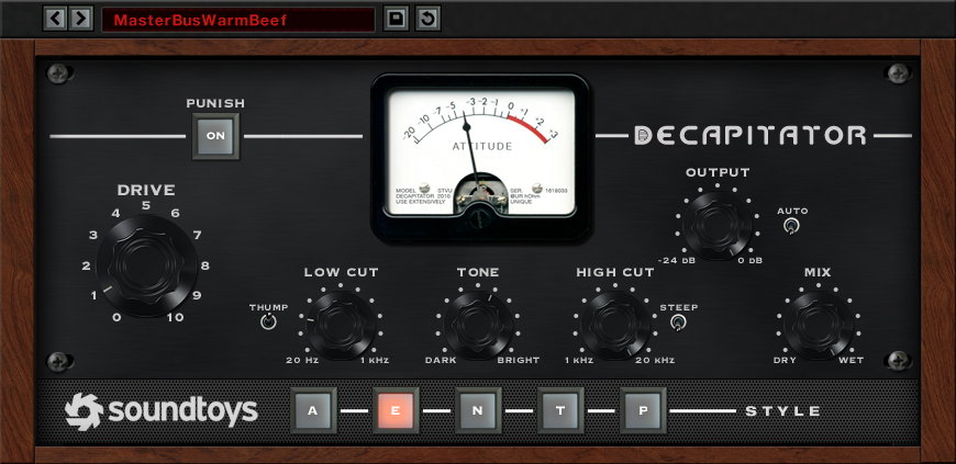 Soundtoys Virtual Processors SoundToys Decapitator 5 Effect Plug-In