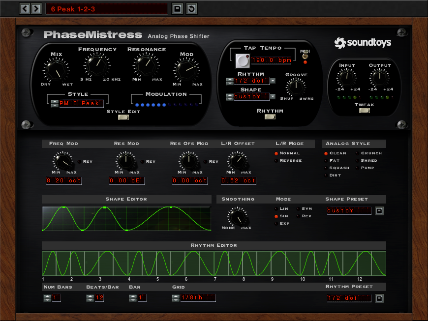 Soundtoys Virtual Processors SoundToys PhaseMistress 5 Effect Plug-In