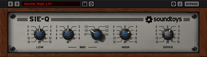 Soundtoys Virtual Processors SoundToys Sie-Q 5 Effect Plug-In