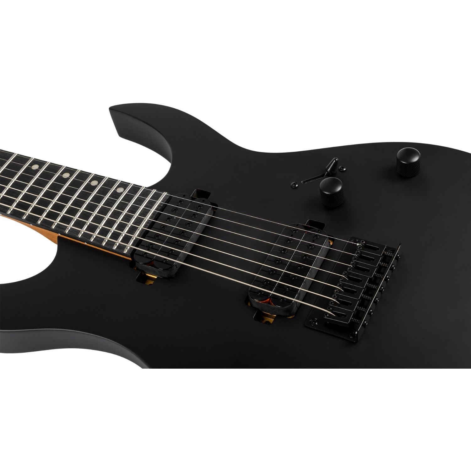 Spire Electric Guitars Black Satin Spira S-407 Powerful Stylish Yet Understated 7 String Electric Guitar 
