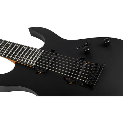 Spire Electric Guitars Black Satin Spira S-407 Powerful Stylish Yet Understated 7 String Electric Guitar 