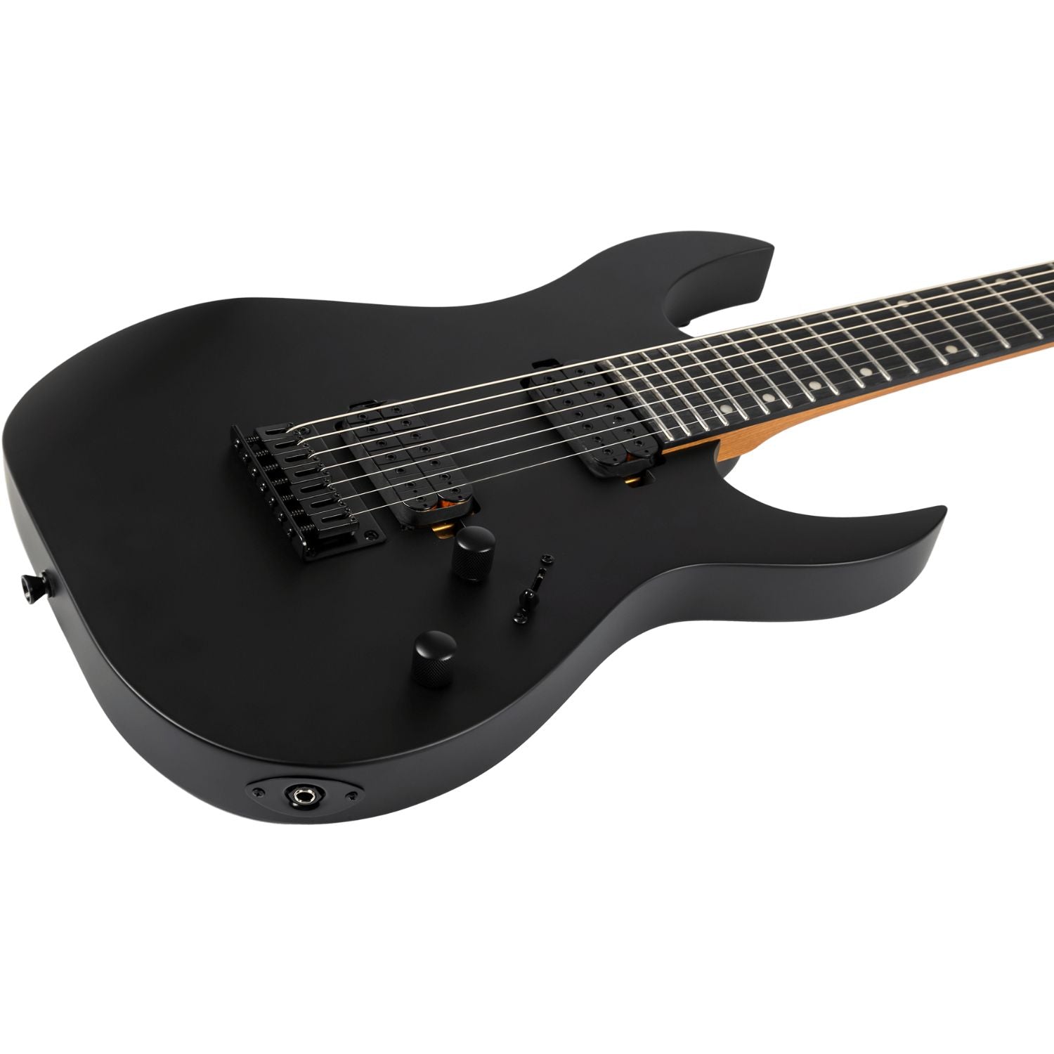 Spire Electric Guitars Black Satin Spira S-407 Powerful Stylish Yet Understated 7 String Electric Guitar 