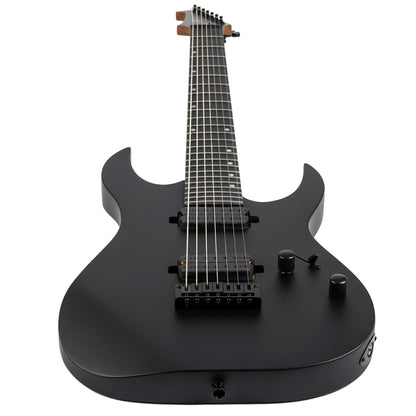 Spire Electric Guitars Black Satin Spira S-407 Powerful Stylish Yet Understated 7 String Electric Guitar 