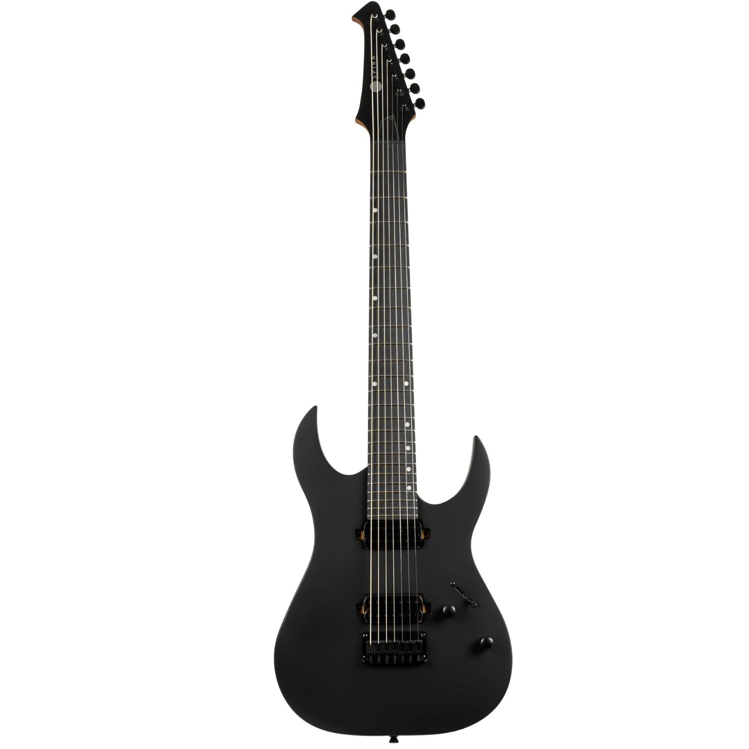 Spire Electric Guitars Black Satin Spira S-407 Powerful Stylish Yet Understated 7 String Electric Guitar 