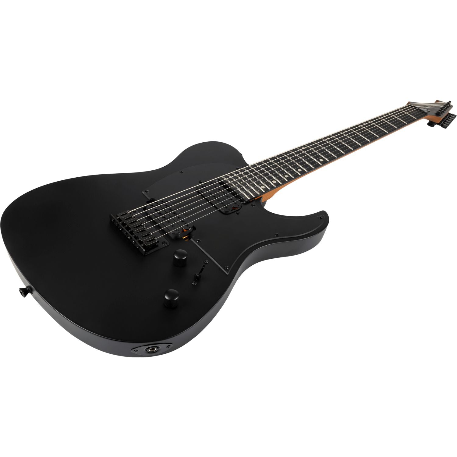 Spire Electric Guitars Black Satin Spira T-407 7 String Electric Guitar