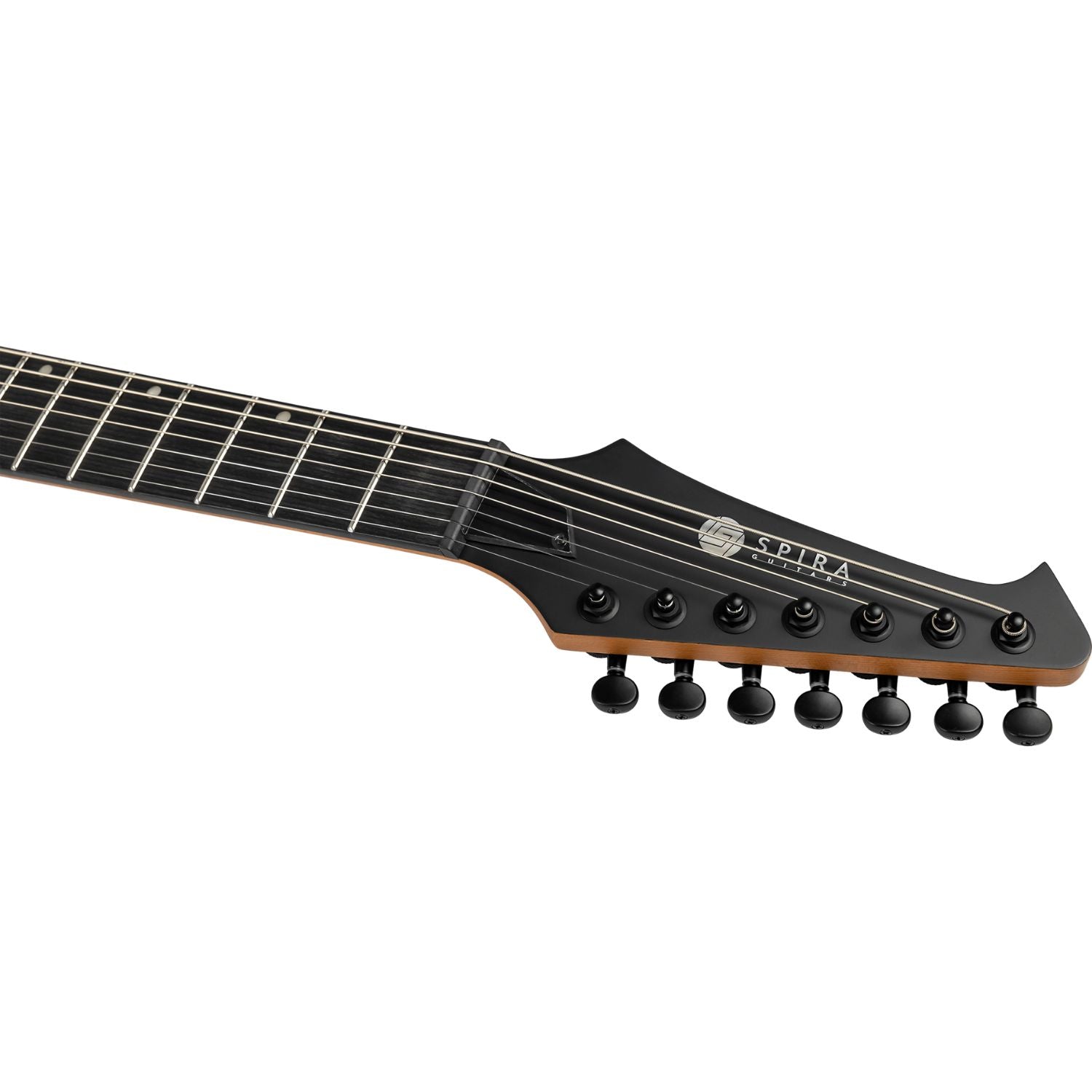 Spire Electric Guitars Black Satin Spira T-407 7 String Electric Guitar