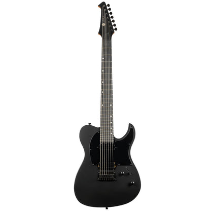 Spire Electric Guitars Black Satin Spira T-407 7 String Electric Guitar