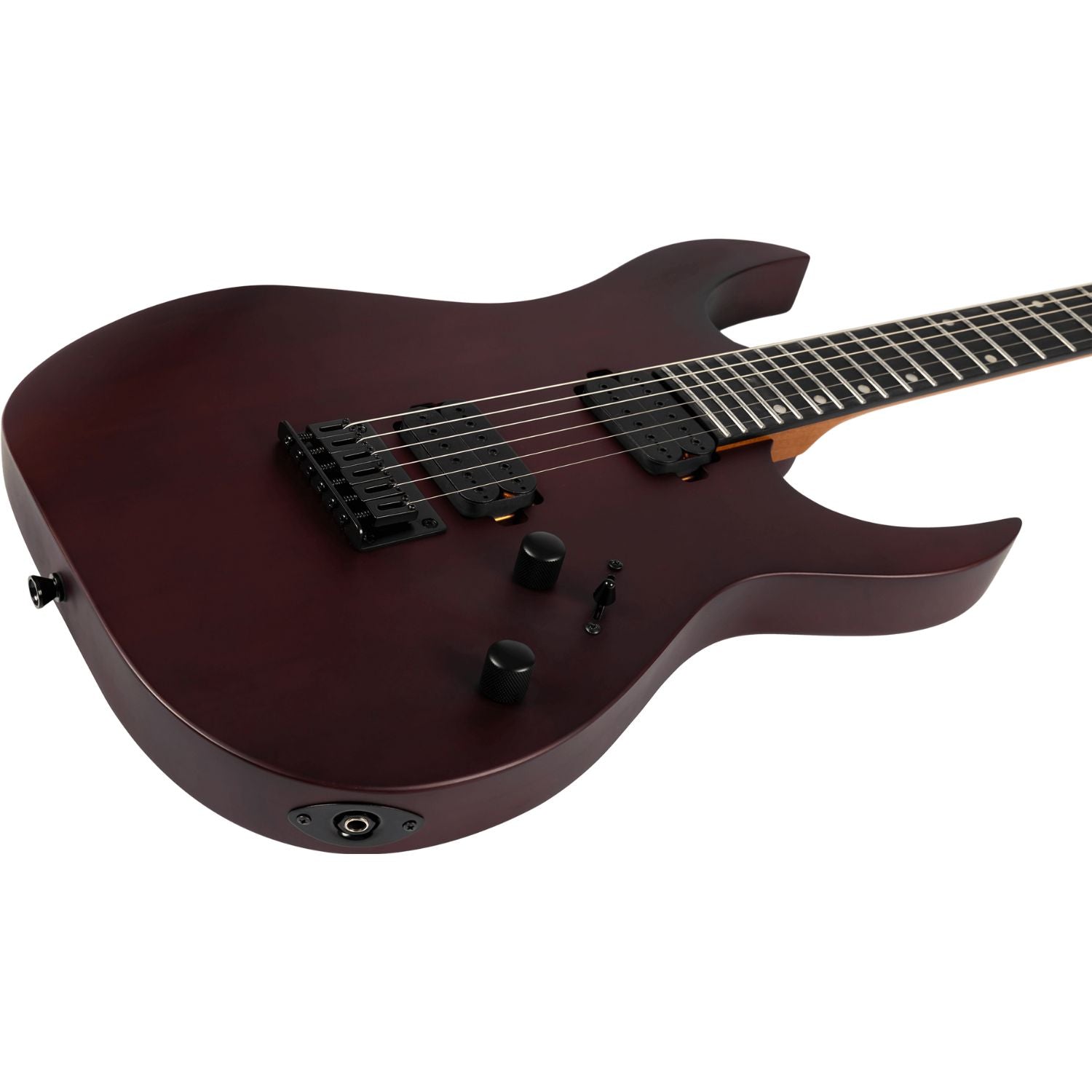 Spire Electric Guitars Spira S-400 Sleek High-Performance Double Cutaway 6 String Electric Guitar #color_wine-red-satin