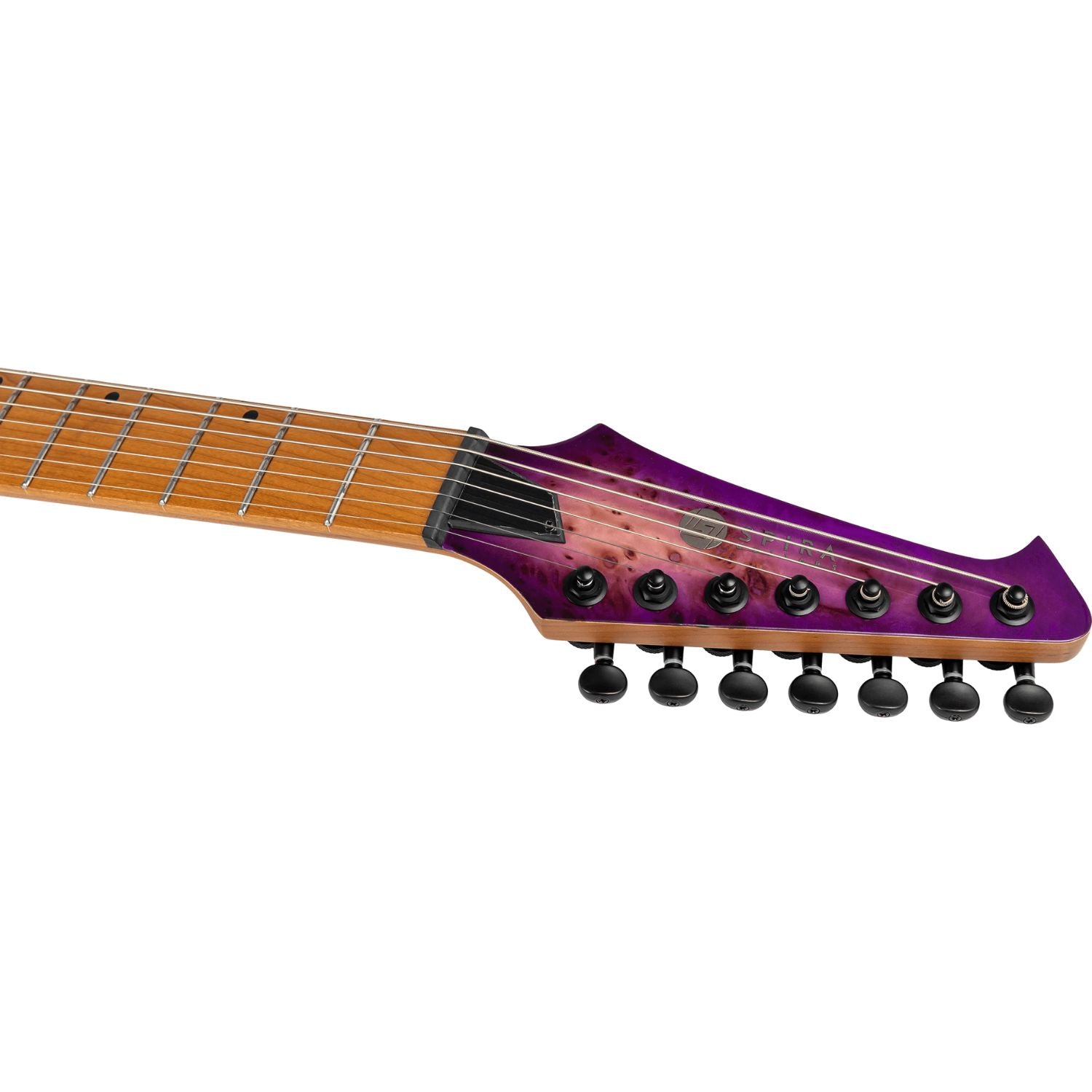 Spire Electric Guitars Trans Purple Gloss Spira S-457 High Performance 7 String Electric Guitar 
