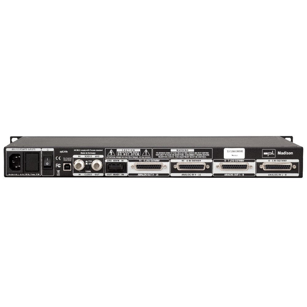 spl audio interfaces spl madison 16+16 channel ad/da converter and madi interface