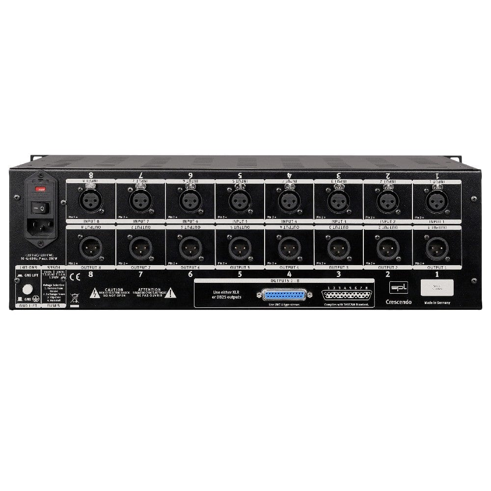 spl pre amps spl crescendo 8 channel microphone preamplifier