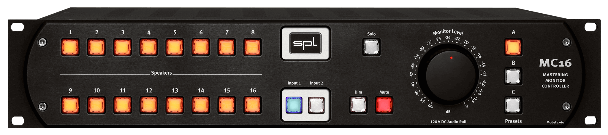 SPL Studio Monitor Controllers SPL MC16 16 Channel Mastering Monitor Controller
