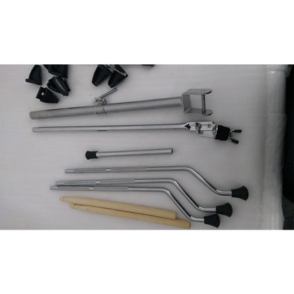 stagg acoustic drum kits stagg tim jr 5/16 5-piece junior drum set with cymbals, throne, sticks - open box b stock