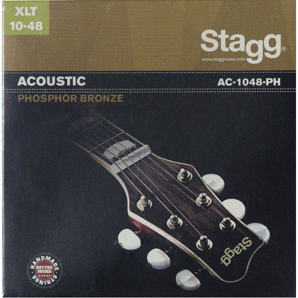 stagg acoustic guitar strings stagg ac1048ph phosphor bronze set of strings