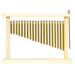 Stagg Bar Chimes Stagg PCH120-WF Single Row 20 Bars in Wooden Frame with Striker Pipe Chimes