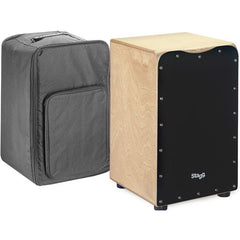 Stagg Cajons Black Stagg CAJ-50M Standard Size Birch Cajon