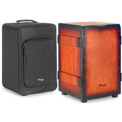Stagg Cajons Sunburst Red Stagg CAJ-CRATE Standard Size Crate Cajon
