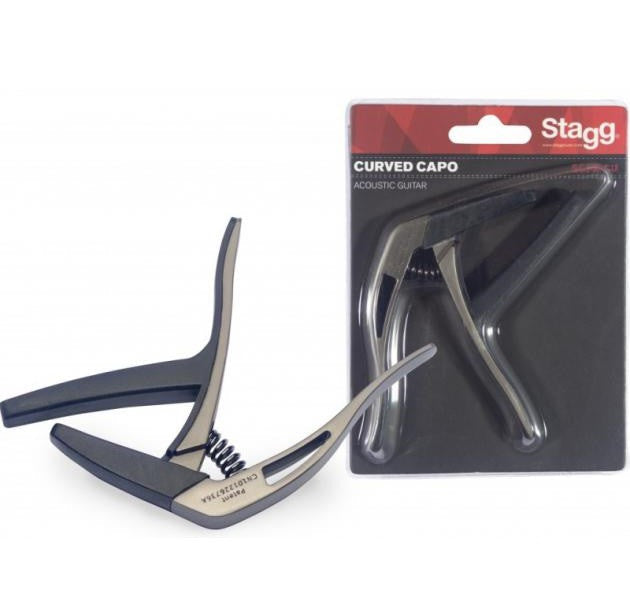 stagg capos stagg scpx-cu wg curved guitar capo   