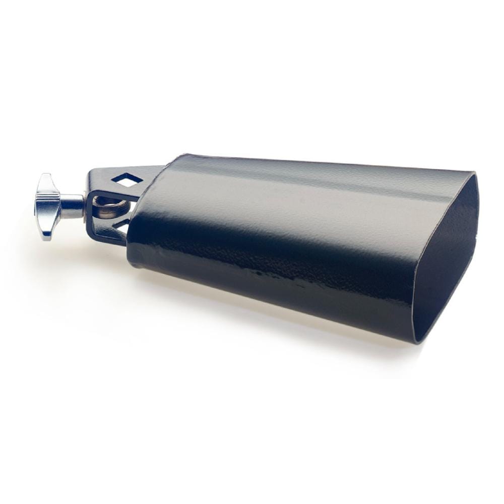 stagg cowbells black stagg cb305bk 5.5 inch rock cowbell for drumset with screw 