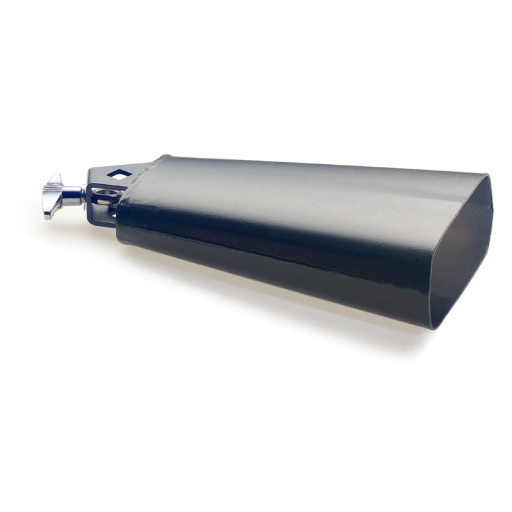 stagg cowbells black stagg cb307bk 7.5 inch rock cowbell for drumset with screw 