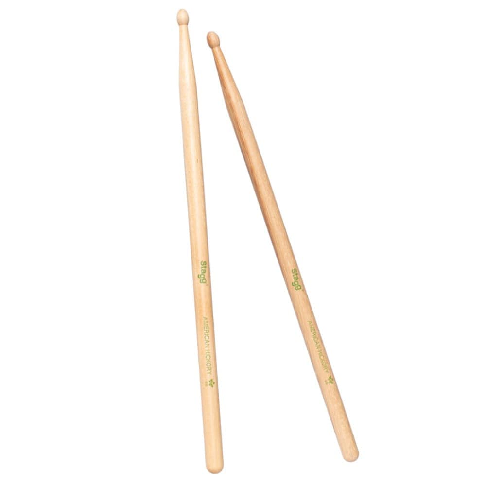 Stagg Drumsticks Stagg SHV5B Hickory V Series 5B Wood Tip Drumstick