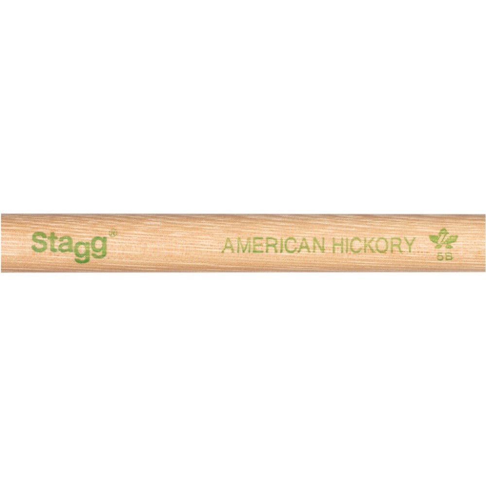 Stagg Drumsticks Stagg SHV5B Hickory V Series 5B Wood Tip Drumstick