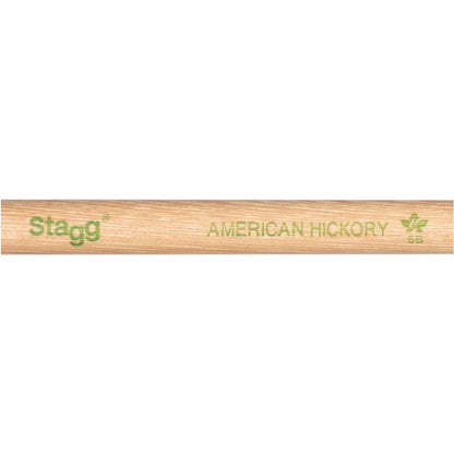 Stagg Drumsticks Stagg SHV5B Hickory V Series 5B Wood Tip Drumstick