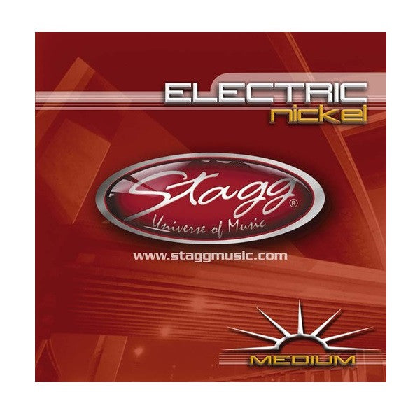 stagg electric guitar strings stagg el-1152 electric guitar string set - medium nickel