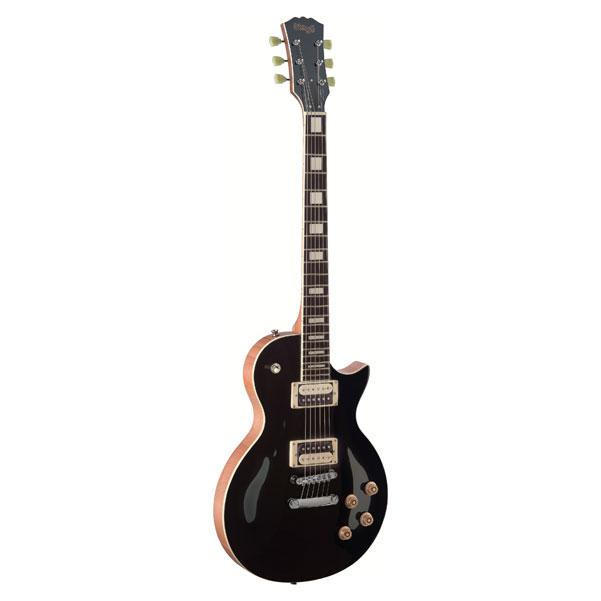 stagg electric guitars stagg l series zebra electric guitar - black