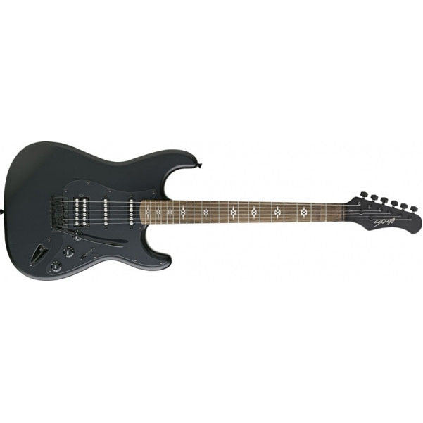 stagg electric guitars stagg s402-gbk electric guitar - gothic black
