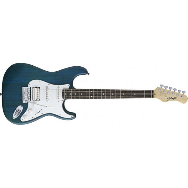 stagg electric guitars stagg s402-stb electric guitar - satin blue