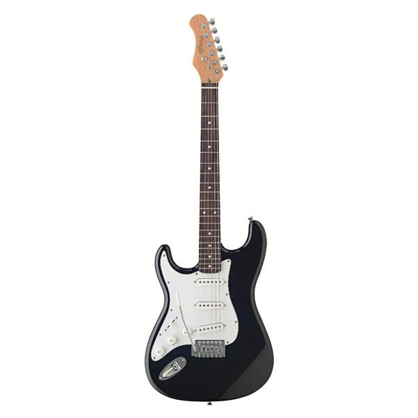 Stagg Electric Guitars Stagg Standard S Left Handed Electric Guitar - Black
