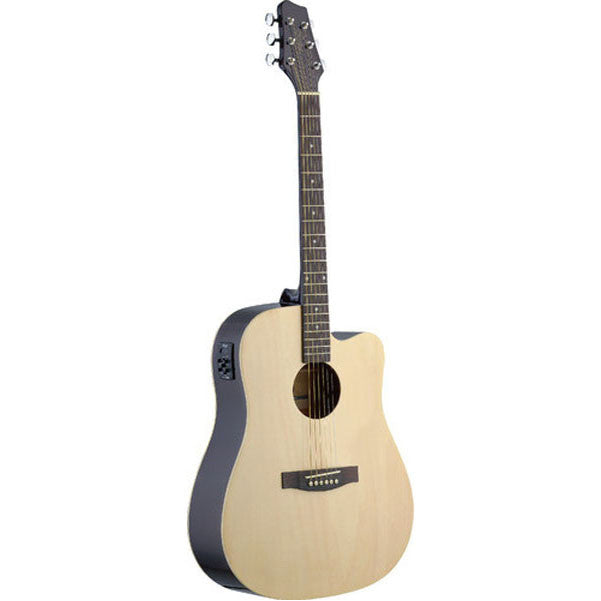 stagg electro acoustic guitars stagg sa30dcen electro-acoustic guitar