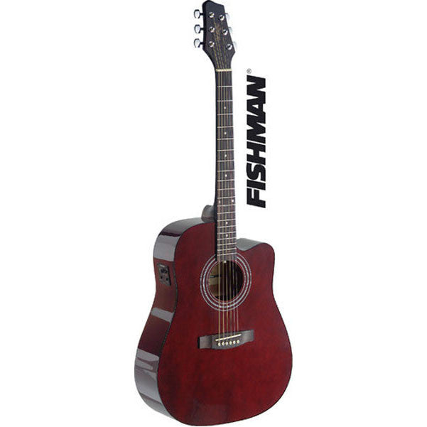 stagg electro acoustic guitars stagg sa40dcfitr acoustic guitar