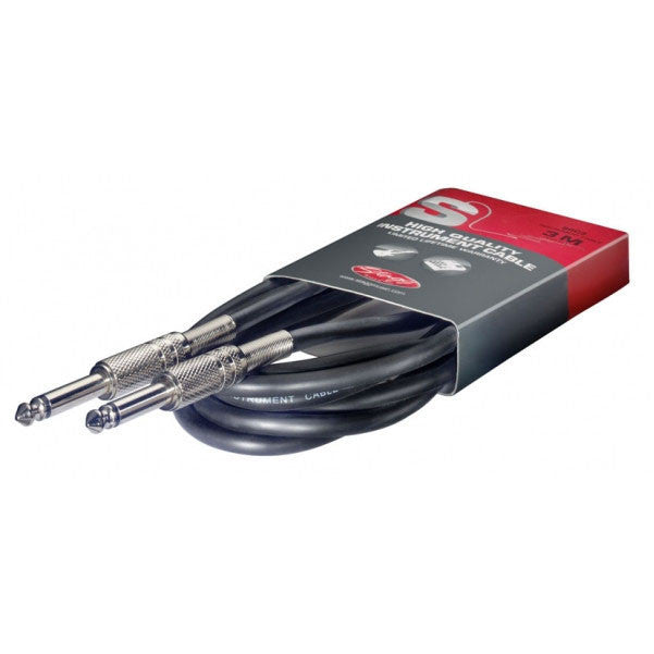 stagg guitar cables stagg sgc1.5, s-series instrument cable with lifetime warranty - 1.5 metres