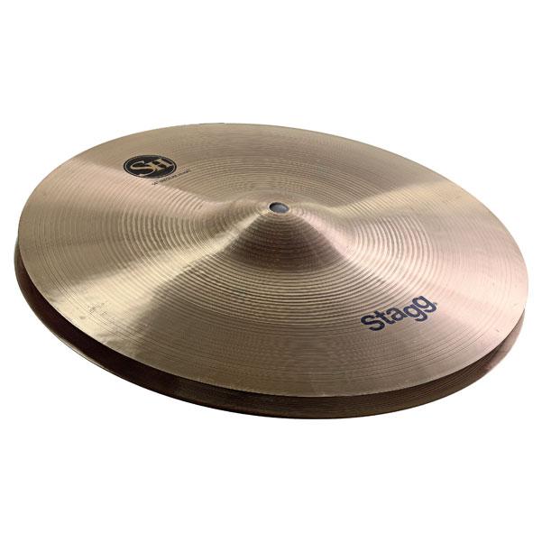 stagg hi hat cymbals stagg sh 14 inches regular medium hi-hat cymbals pair