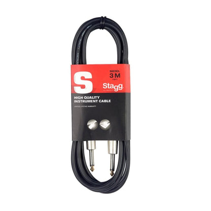 stagg instrument cables stagg sgc3dl 3m s series deluxe instrument cable