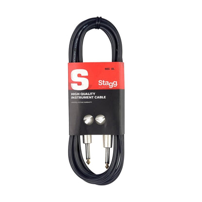 stagg instrument cables stagg sgc6dl 6m s series deluxe instrument cable