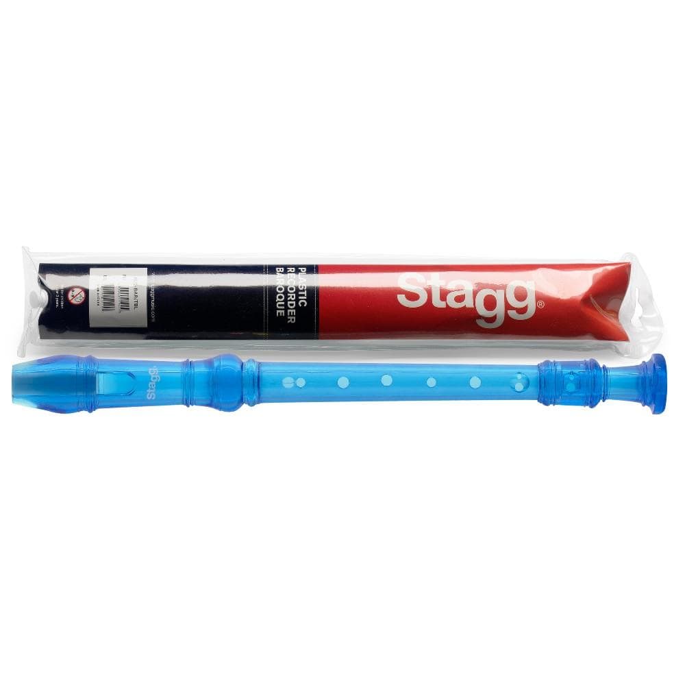 Stagg Method Books Trans Blue Stagg REC BAR TBL Baroque Descant Recorder