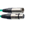 Stagg Microphone Cables Green Stagg SMC3 3m XLR Male to XLR Female Microphone Cable