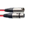 Stagg Microphone Cables Red Stagg SMC3 3m XLR Male to XLR Female Microphone Cable