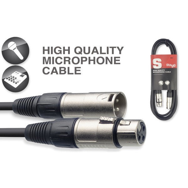 Stagg Microphone Cables Stagg SMC6 Standard Microphone Cable With Lifetime Warranty - 6 Metres