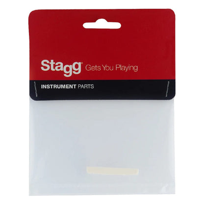 Stagg Nuts and Saddles White Stagg SP-NTEL-BONE Electric Guitar Preslotted Bone Nut
