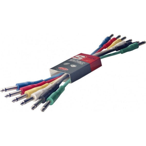 Stagg Patch Cables Stagg SPC030-E Mono Patch Cables With Lifetime Warranty - 30 Centimetres