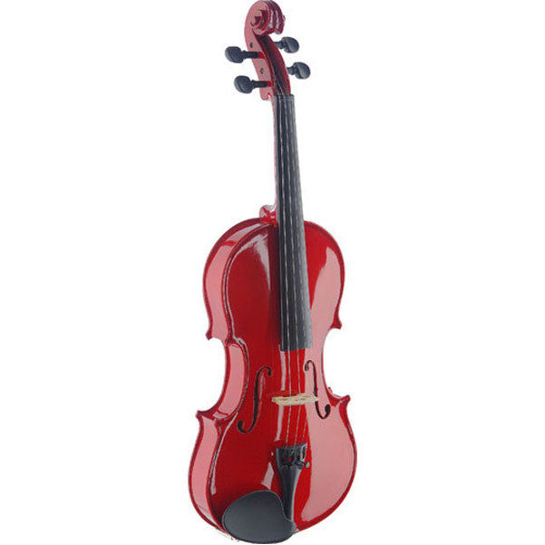 stagg violins stagg vn44tr violin - transparent red