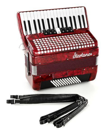 Startone Accordions Startone Piano Accordion 72 Red