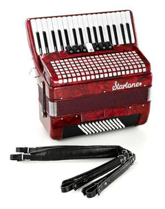 Startone Accordions Startone Piano Accordion 72 Red