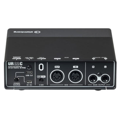 steinberg audio interfaces steinberg ur22c 2 x 2 usb 3.0 audio interface