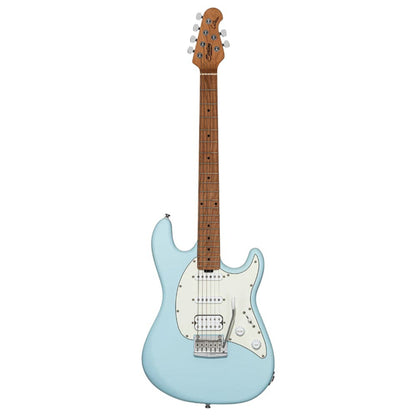 sterling by music man electric guitars daphne blue satin / roasted maple sterling by music man ct50 cutlass hss electric guitar  