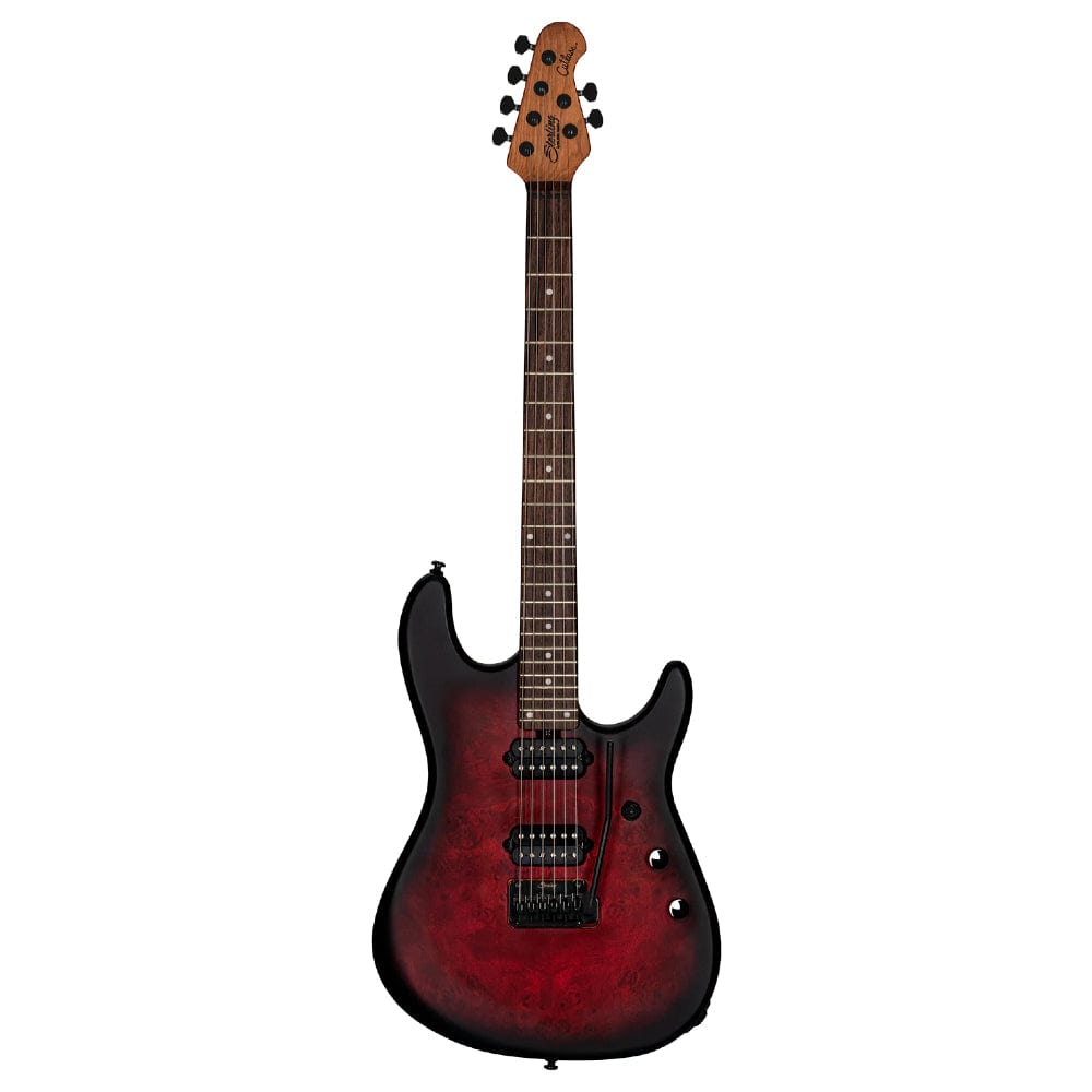 sterling by music man electric guitars dark scarlet burst satin sterling by music man richardson6 6 string electric guitar with gigbag   